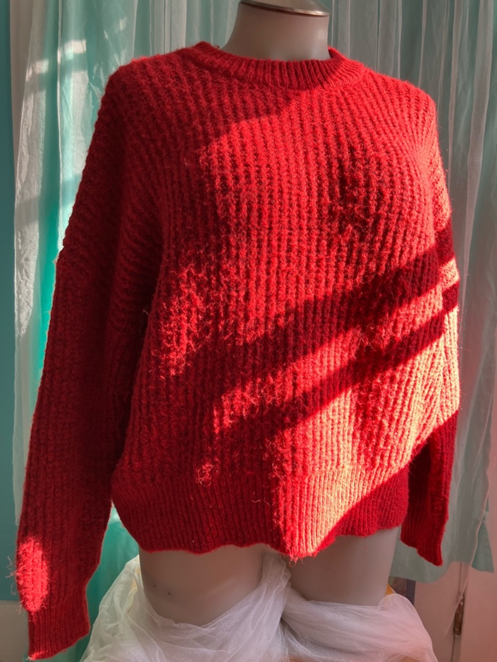 Sonoma Vibrant Red Women's Sweater